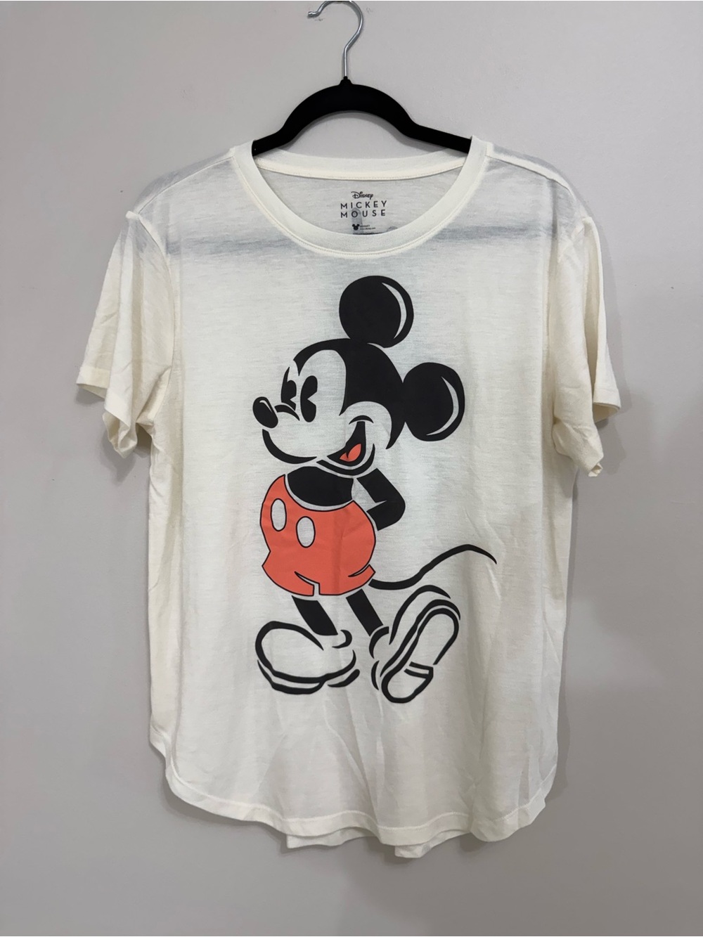 Disney Mickey Mouse T-Shirt Classic 'No Bad Days' Off White Tee Size XXL (19)
